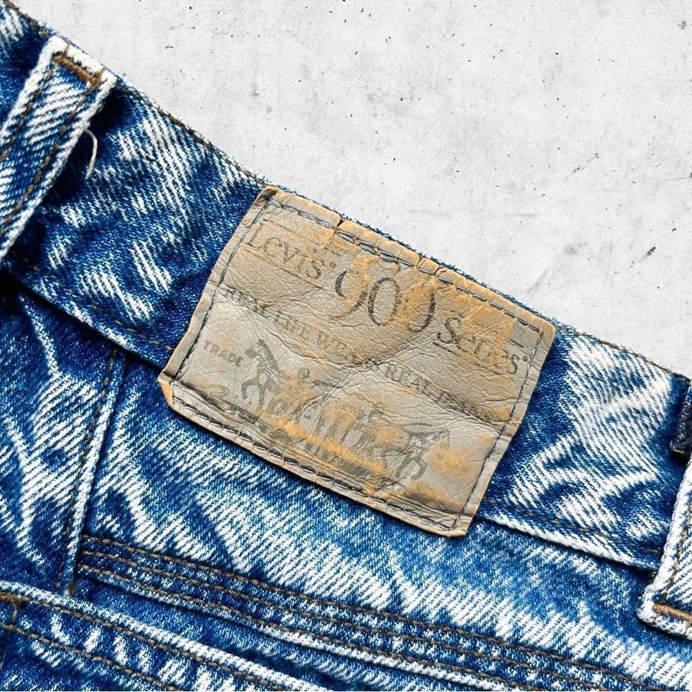 Vtg 80s Levi's 900 Series Acid Wash Jeans, High Rise Mom, Zip Ankle Grey Tag 26 - Picture 6 of 12